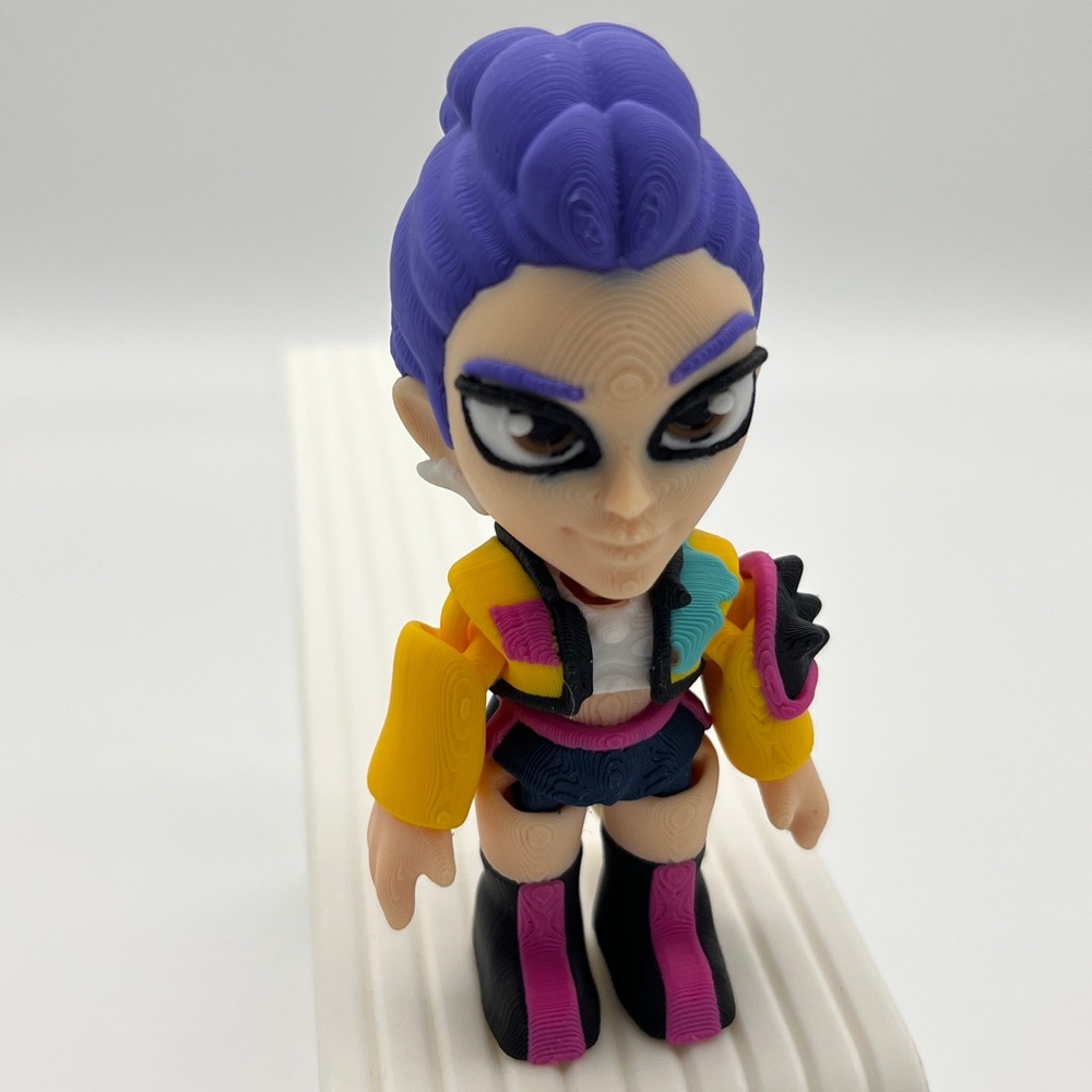 3D printed Articulated Rumi from KPop Demon Hunters FidgetFun Collec…